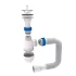 Siphon Tau Washbasin Высвобождение нержавеющей стали нержавеющей стали 1 1 \ 2 40 \ 50 мм 9841752