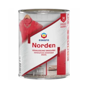 Эмаль акриловая интерьерная ESKARO Norden 30 белая 0,9л
