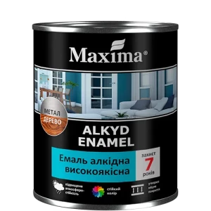 Эмаль алкидная MAXIMA высококачественная 2,3 кг белый глянец