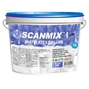 Краска SCANMIX Mattiatex Deluxe 14кг ведро