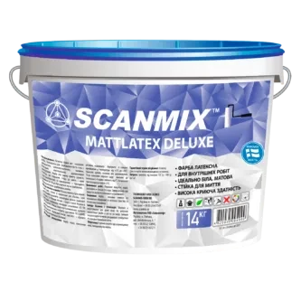 Краска SCANMIX Mattiatex Deluxe 14кг ведро Краска SCANMIX Mattiatex Deluxe 14кг ведро