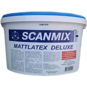Краска SCANMIX Mattlatex Deluxe 1,4 кг ведро