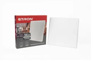 Светильник ЛЕД ETRON квадрат 1-EМР-763 36W 4200К