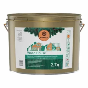 Лазурь для деревянных фасадов ESKARO Wood House 2,7л полуматовый
