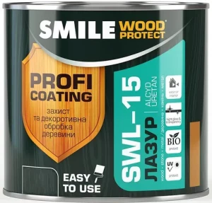 Лазурь SMILE SWL -15 0.75л махагон