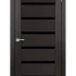 Дверное полотно KORFAD PORTO DELUXE черный,стекло черное 800мм PD-01