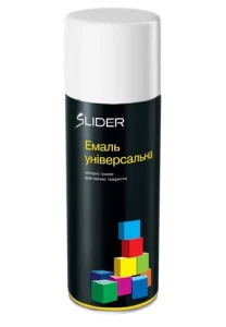 Эмаль SLIDER 400 мл. белый глянец 9010