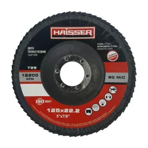 Круг лепестковый HAISSER 125х22.2 Р60 Т29